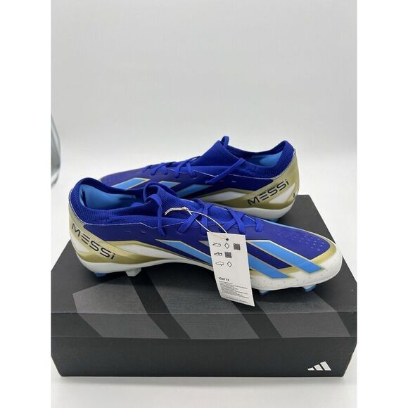 Adidas X Crazyfast League FG Messi Soccer Cleats Shoes Blue ID0712 Men Size 11.5 - Picture 5 of 10